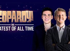 James Holzhauer, Ken Jennings, and Brad Rutter (left to right) will compete in Jeopardy! The Greatest of All Time, a primetime series airing in January. (Image: Jeopardy)