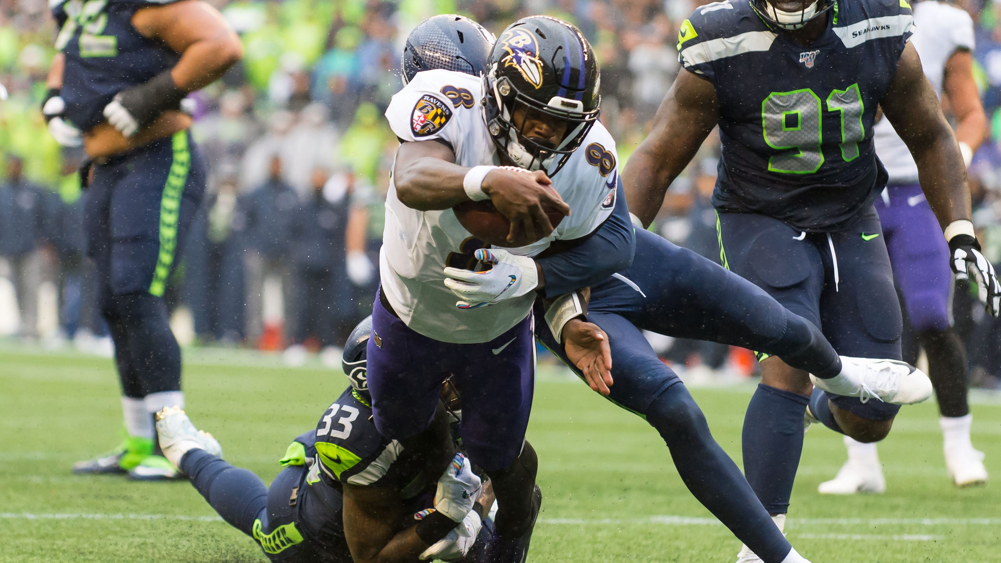 Baltimore Ravens quarterback Lamar Jackson