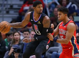 LA Clippers swingman Paul George made his debut against the New Orleans Pelicans. (Image: Jonathan Bachman/Getty)