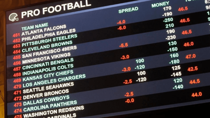 Finding middles in NFL betting odds
