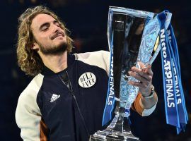 Stefanos Tsitsipas defeated Dominic Thiem in three sets to win the 2019 Nitto ATP Finals. (Image: AFP)