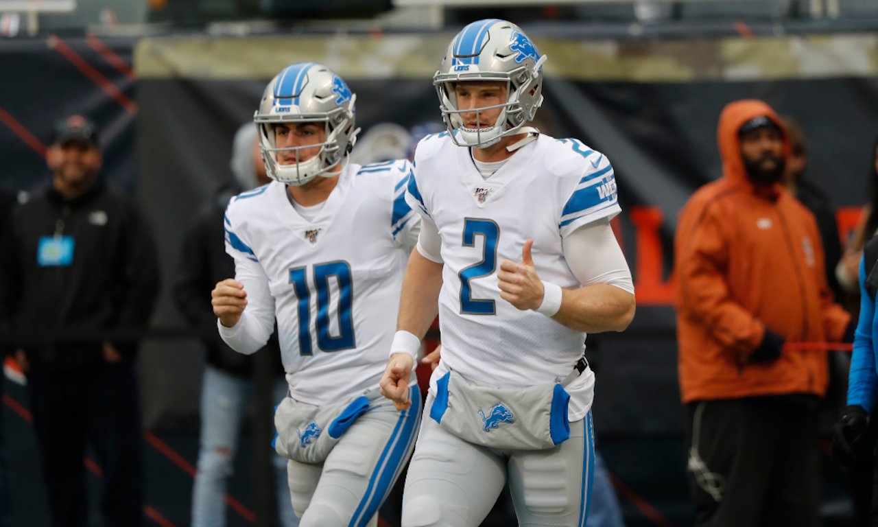 Lions Bears, David Blough and Jeff Driskel