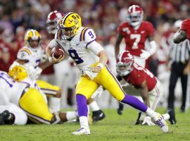 Quarterback Joe Burrow was the hero in the LSU-Alabama game, leading the Tigers to an upset victory. (Image: Getty)