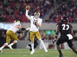 Notre Dame quarterback Ian Book will have the task of leading the Fighting Irish against Navy’s No. 15th ranked defense. (Image: UND.com)