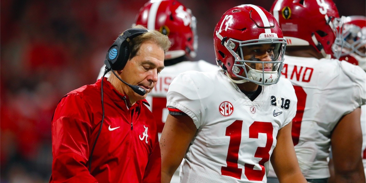 Nick Saban Tua Tagovailoa 