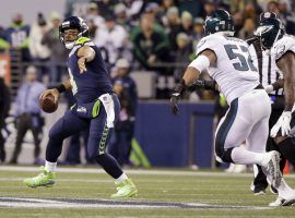 Seattle quarterback Russell Wilson hurt sportsbooks by leading the Seahawks over Philadelphia on Sunday. (Image: AP)