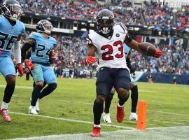 Houston Texans RB Carlos Hyde scores a touchdown in a victory over the Tennessee Titans in Nashville. 
(Image: Christopher Hanewinckel/USA Today Sports)