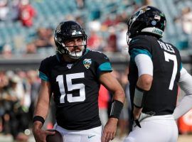 Jacksonville Jaguars backup QB Gardner Minshew (15) with ex-starter Nick Foles. (Image: Marco Esquondoles/USA Today Sports)