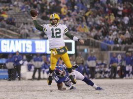 Quarterback Aaron Rodgers led the Packers over the Giants, and rewarded a large percentage of bettors that wagered on the team. (Image: AP)