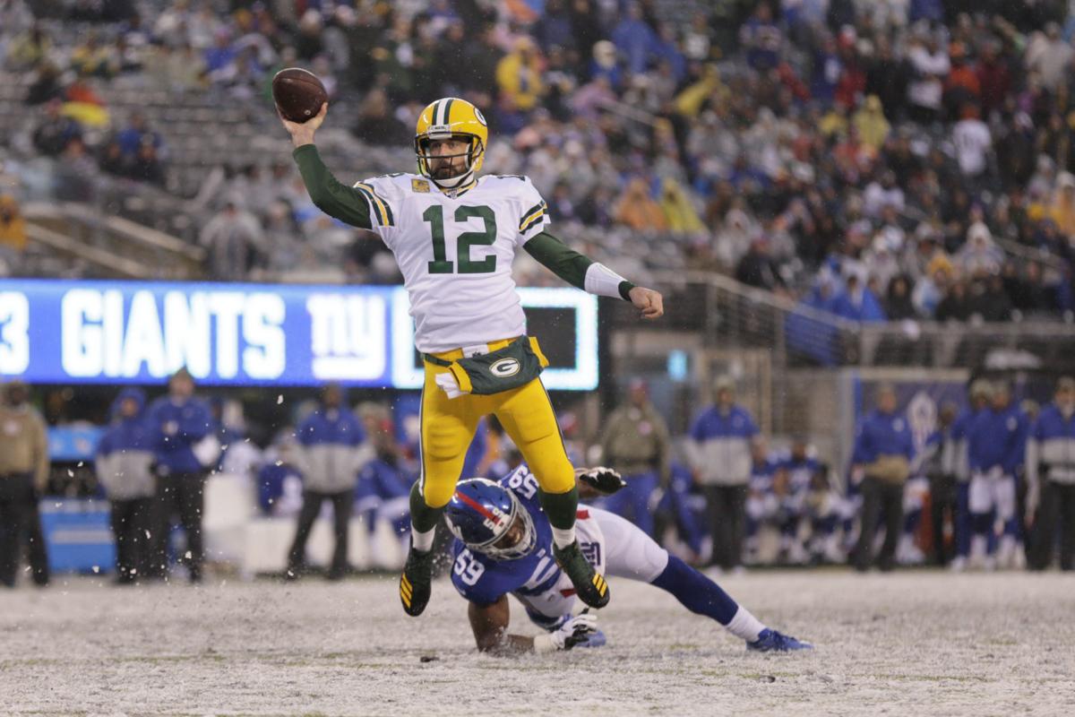 Packers quarterback Aaron Rodgers 