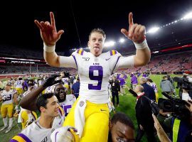 LSU quarterback Joe Burrow was triumphant against Alabama, and that performance may have earned him the Heisman Trophy. (Image: Getty)