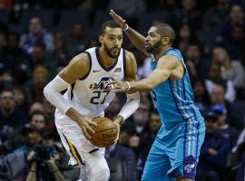 Utah Jazz center Rudy Gobert led his team to a seven-point victory against Charlotte on Friday, and helped one gambler to two big parlay card wins. (AP)