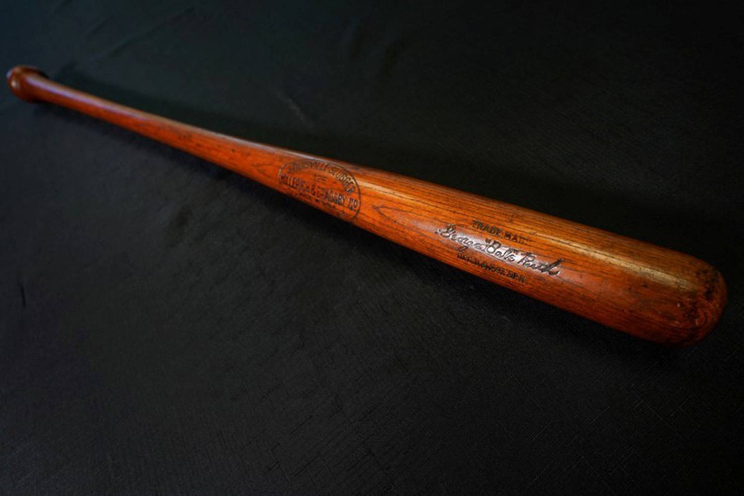 The bat that Babe Ruth hit his 500th home run