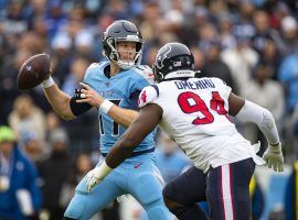 For the first time in seven games, Tennessee quarterback Ryan Tannehill went against an NFL betting trend and hit the under in their loss to the Houston Texans on Sunday. (Image: Getty)