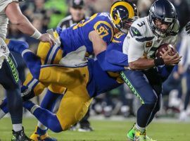 The Los Angeles Rams took down Russell Wilson and Seattle on Sunday night, and were the only one of four NFL leaders against the spread to cover. (Image: Robert Gauthier / Los Angeles Times)