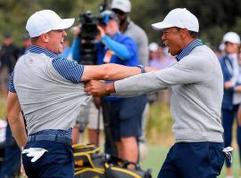 Justin Thomas and Tiger Woods have been one of the only bright spots for the U.S. Team in the Presidents Cup. (Image/AFP)