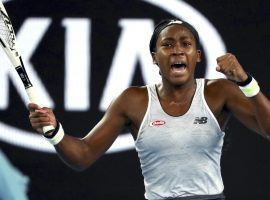 15-year-old Coco Gauff defeated Venus Williams in the first round of the 2020 Australian Open on Monday. (Image: Dita Alangkara/AP)