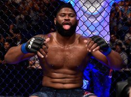 Curtis Blaydes can add another huge scalp to his resume if he can beat Junior dos Santos at UFC Fight Night 166 on Saturday. (Image: Jeff Bottari/Zuffa/Getty)