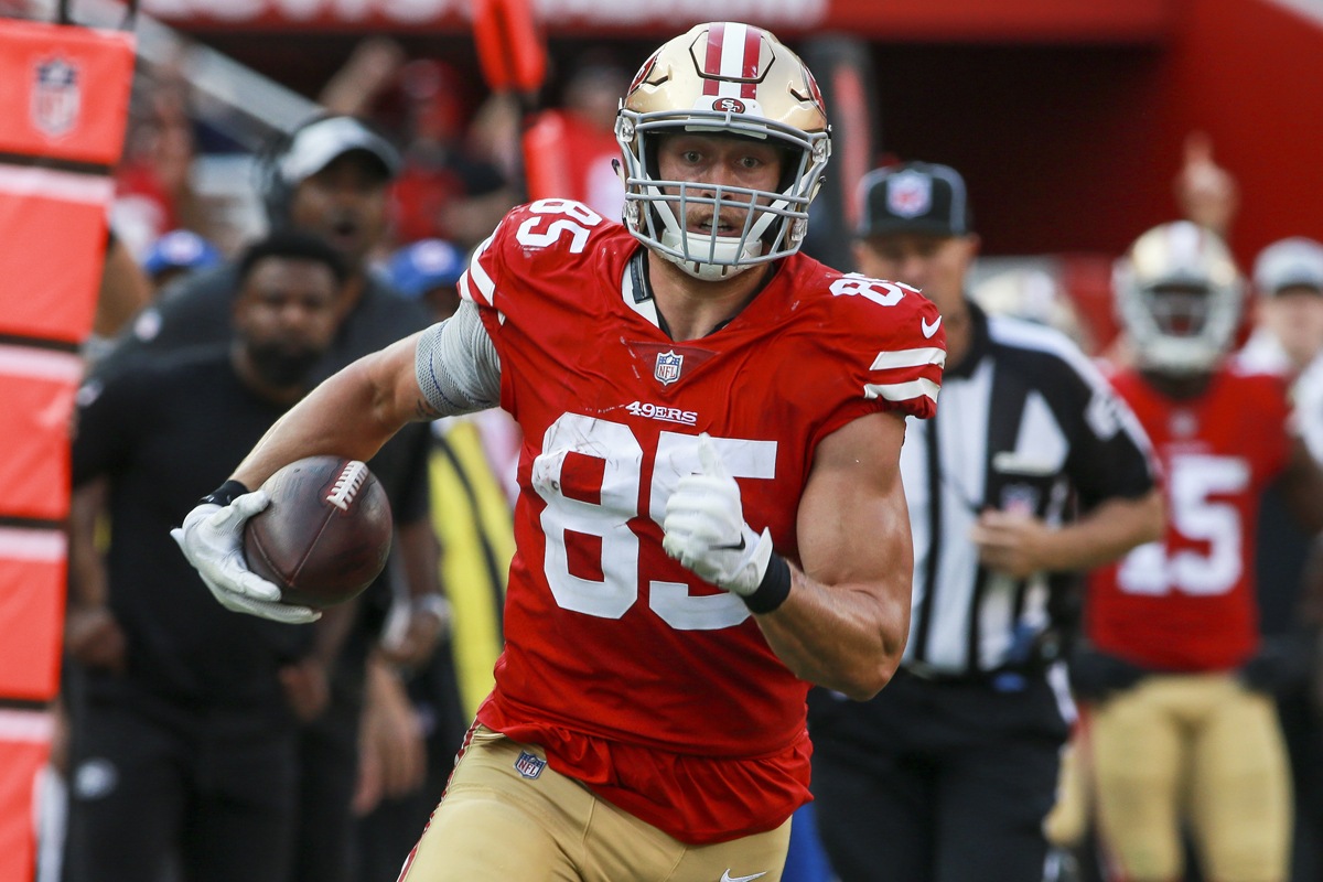 George Kittle Vikings-49ers NFC Divisional Playoff game