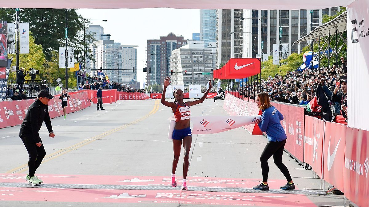 Brigid Kosgei breaks record with help from Nike Vaporfly shoes