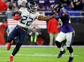 Tennessee running back Derrick Henry was a force in the NFL Divisional Playoff game against Baltimore, gaining 195 yards. (Image: Getty)