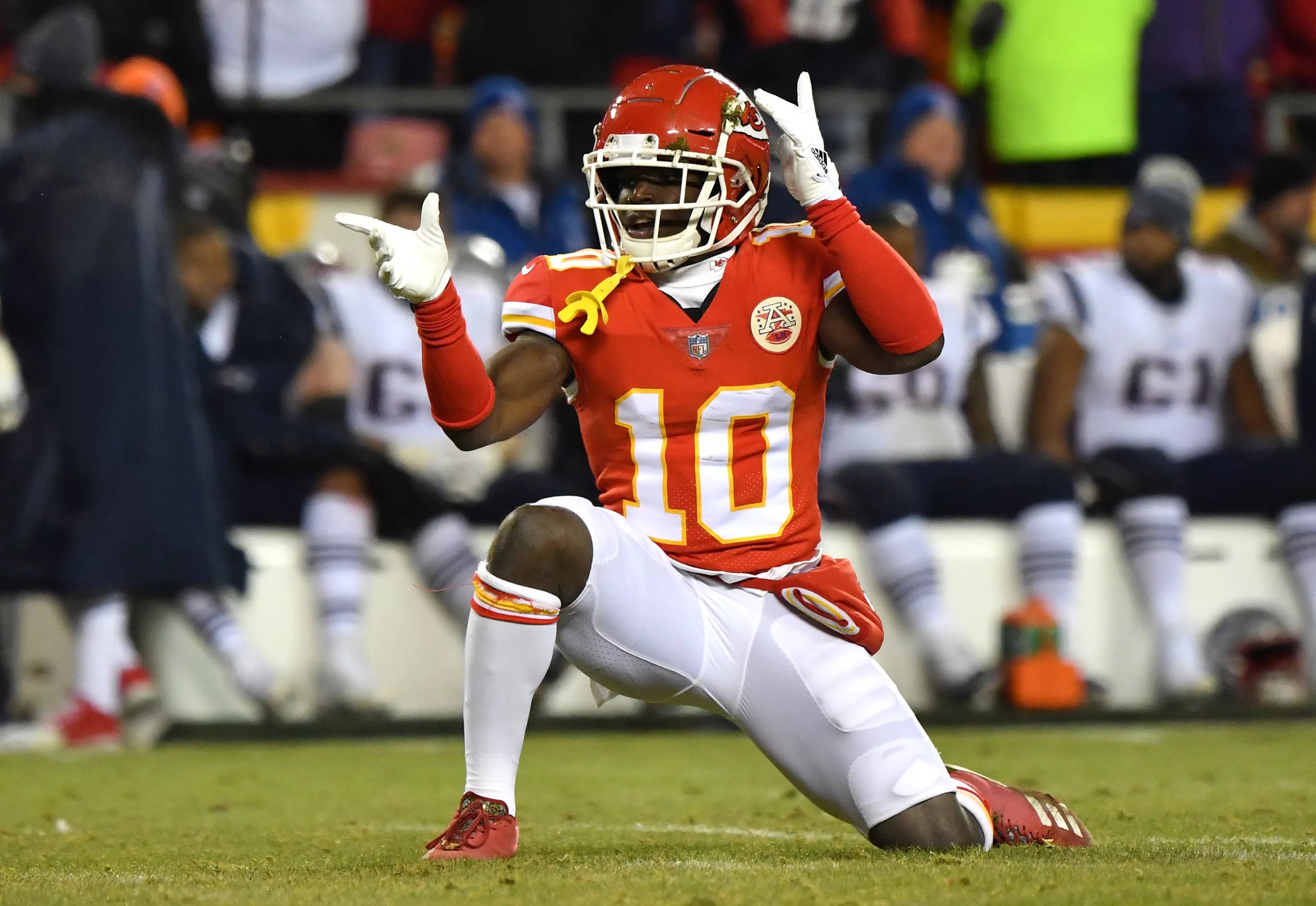 Kansas City Chiefs receiver Tyreek Hill 