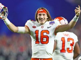 Quarterback Trevor Lawrence is part of several National Championship proposition bets in Mondayâ€™s LSU-Clemson game. (Image: USA Today Sports)