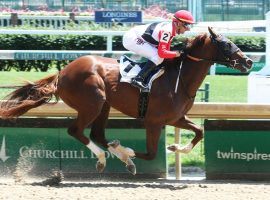 With morning-line odds at 7/2, Scabbard is a favorite that opens up many exotic betting opportunities at Lecomte. (Image: Coady Photography)