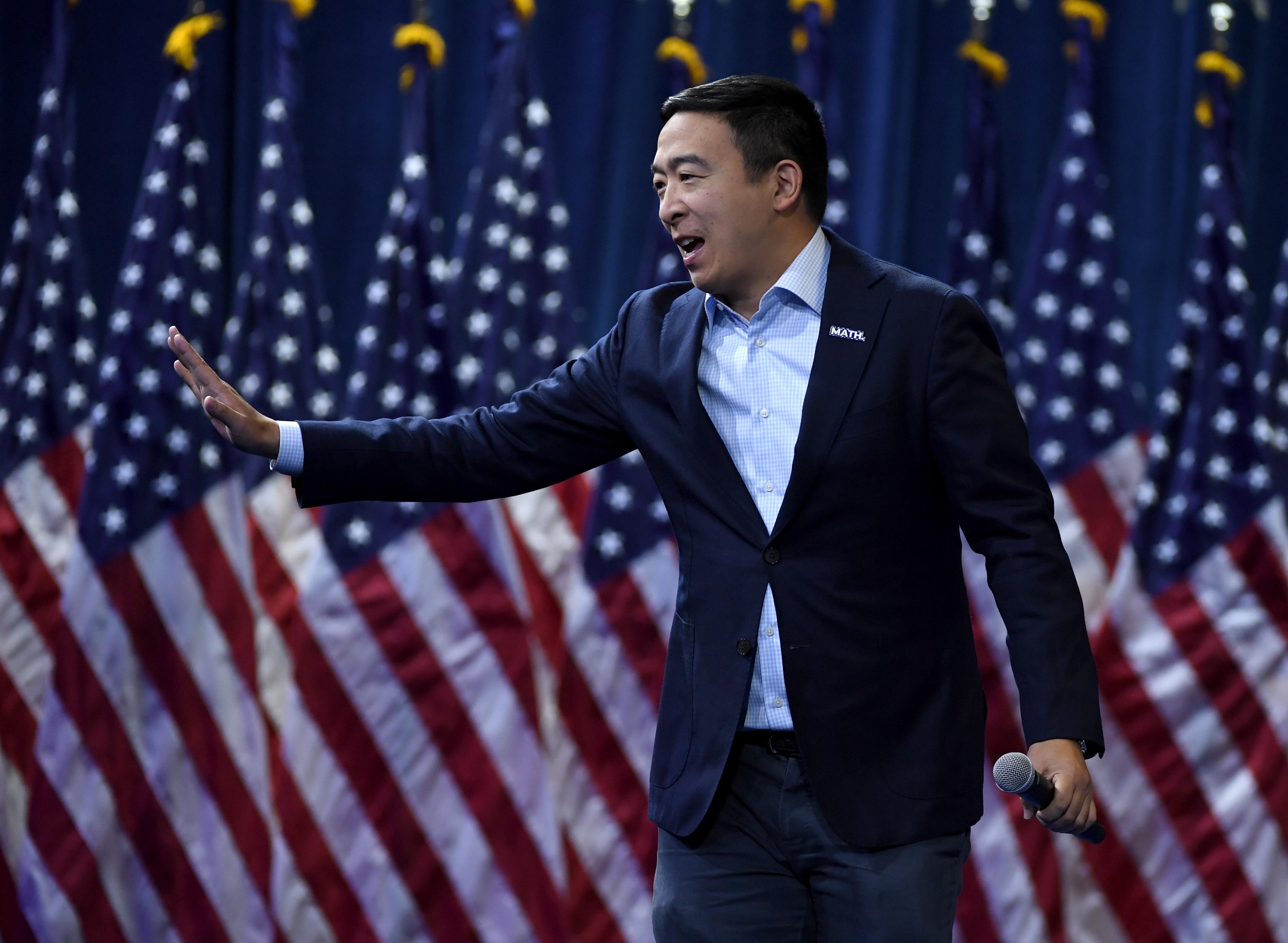 Andrew Yang Trump Heads Up