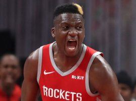 Clint Capela moved from Houston to Atlanta as one of the key pieces in a huge 12-player, four-team NBA trade. (Image: Jason Getz/USA Today Sports)