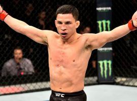 Joseph Benavidez will get his third shot at the UFC flyweight title on Saturday night when he takes on Deiveson Figueiredo. (Image: Chris Unger/Zuffa/Getty)