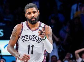 Brooklyn Nets guard Kyrie Irving playing at Barclays Center in Brooklyn, NY. (Image: Corey Sipkin/NY Post)