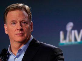 NFL Commissioner Roger Goodell says he's "open to changing partners" as media rights deals expire. (Image: Cliff Hawkins/Getty)