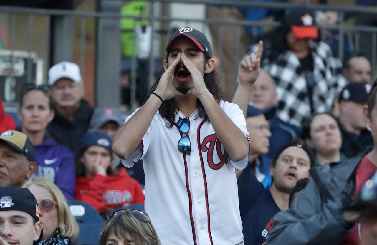 Washington Nationals fan boos Houston Astros 