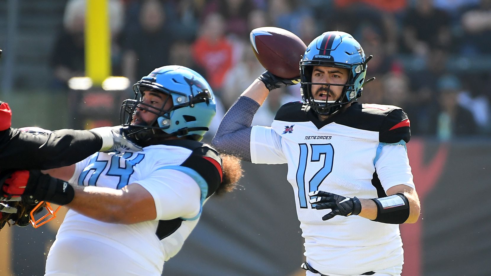 Dallas Renegades quarterback Landry Jones XFL under 