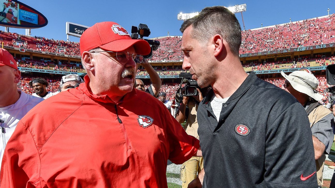 Will Andy Reid and Kyle Shanahan win their conference championships again?