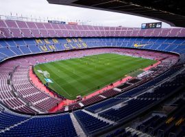Barcelona and other La Liga teams will play their matches in empty stadiums for at least the next two weeks to fight the spread of the coronavirus in Spain. (Image: Alex Caparros/Getty)