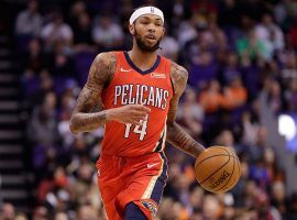 New Orleans Pelicans MIP candidate Brandon Ingram during a game at Smoothie King Center in New Orleans, LA. (Image: Matt York/AP)