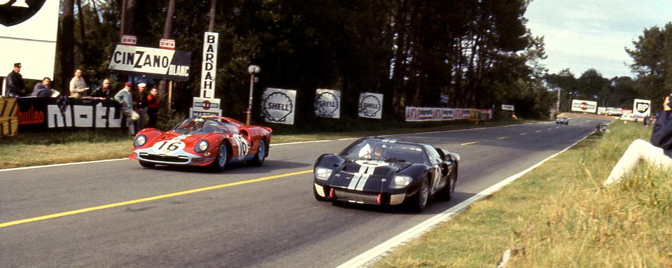 Ford passes Ferrari in the 1966 24 Hours of Le Mans