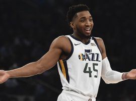 Utah Jazz star Donovan Mitchell during a game against the New York Knicks at Madison Square Garden in New York City. (Image: Sarah Stier)