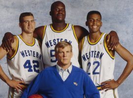 Nick Nolte stars with Matt Nover, Shaquille O'Neal, and Penny Hardaway in "Blue Chips", directed by William Friedkin. (Image: Paramount)