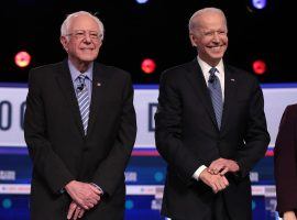 Bernie Sanders (left) and Joe Biden (right) are the leading candidates in the race for the Democratic presidential nomination heading into Super Tuesday. (Image: Scott Olson/Getty)