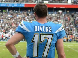 Philip Rivers playing in one of hos last games with the Los Angeles Chargers in 2019. (Image: Getty)