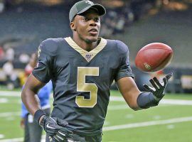 Teddy Bridgewater during warmups for the New Orleans Saints at the Superdome. (Image: Ryan Mansfield/Getty)