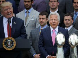 Donald Trump (left) named numerous sports executives to an economic advisory panel, including New England Patriots owner Robert Kraft (right). (Image: Chip Somodevilla/Getty)