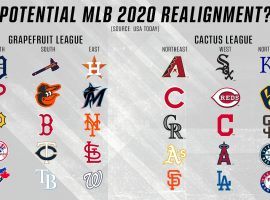 What the proposed realignment of teams would look like when the MLB resumes the 2020 season. (Image:Â  USA Today Sports)