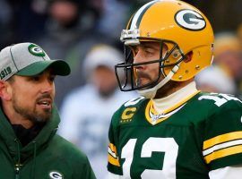 Green Bay Packers head coach Matt LaFleur and quarterback Aaron Rodgers have butted heads over how the offense should be run. (Image: Getty)