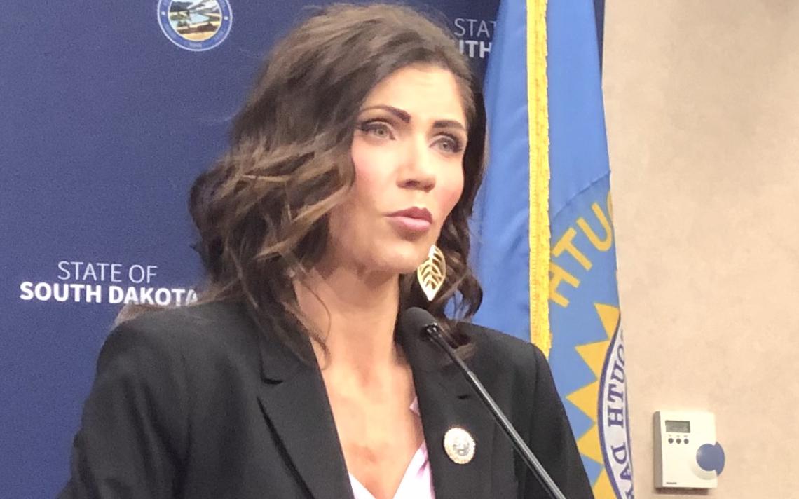 South Dakota Gov. Kristi Noem auto races 