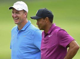 Peyton Manning will be joining Tiger Woods as they take on Phil Mickelson and Tom Brady in the second Tiger-Phil match, which is scheduled for sometime in May. (Image: AP)