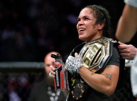 Amanda Nunes will defend her featherweight title against Felicia Spencer on June 6 at UFC 250. (Image: Steve Marcus/Getty)